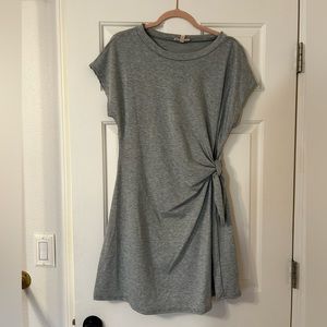 Grey wrap dress
